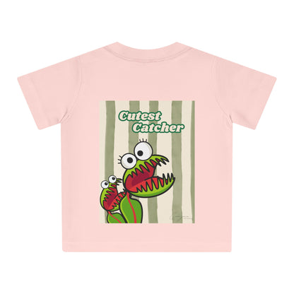 Cutest Catcher  Backprint Kids Shirt