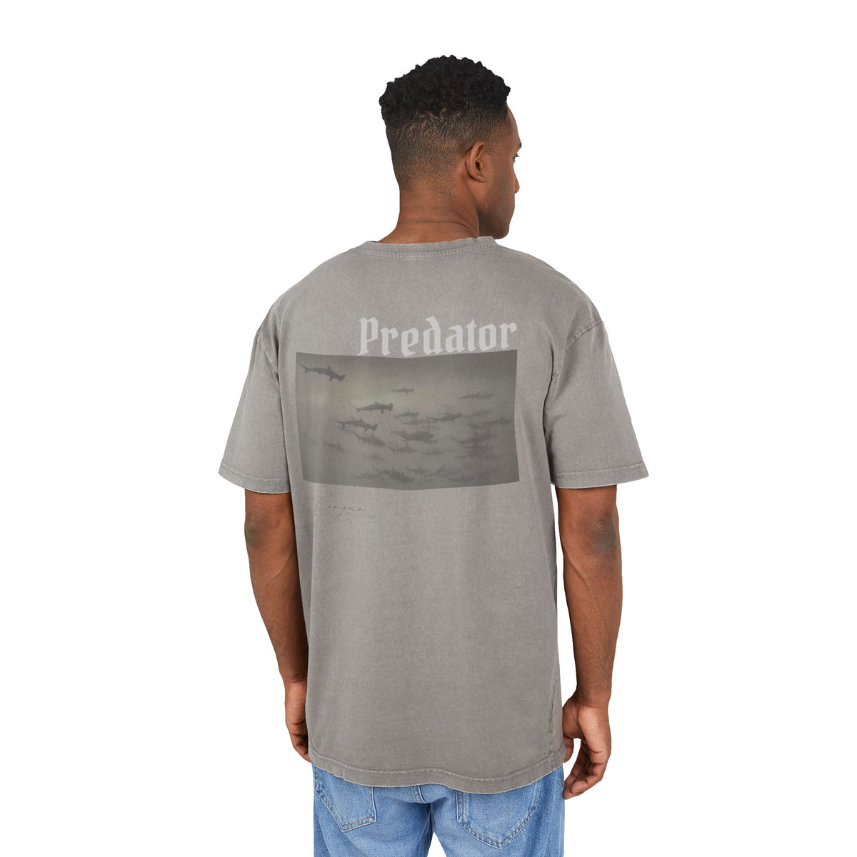 Predator Oversized Unisex Acid Wash Shirt