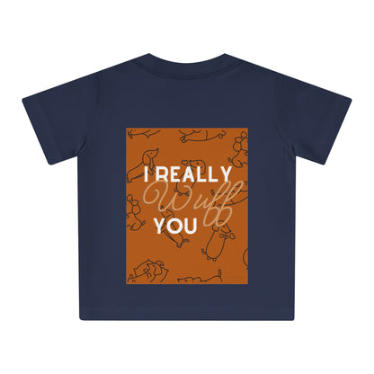 Wuff you Backprint Kids Shirt