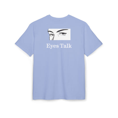 Eyes Talk Oversized Tee  Backprint Shirt