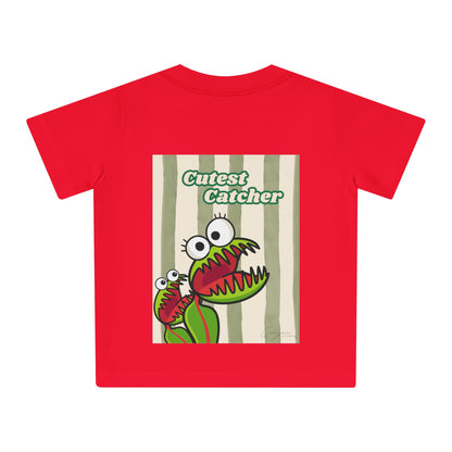 Cutest Catcher  Backprint Kids Shirt