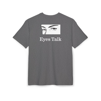 Eyes Talk Oversized Tee  Backprint Shirt