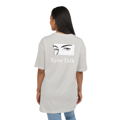 Eyes Talk Oversized Tee  Backprint Shirt