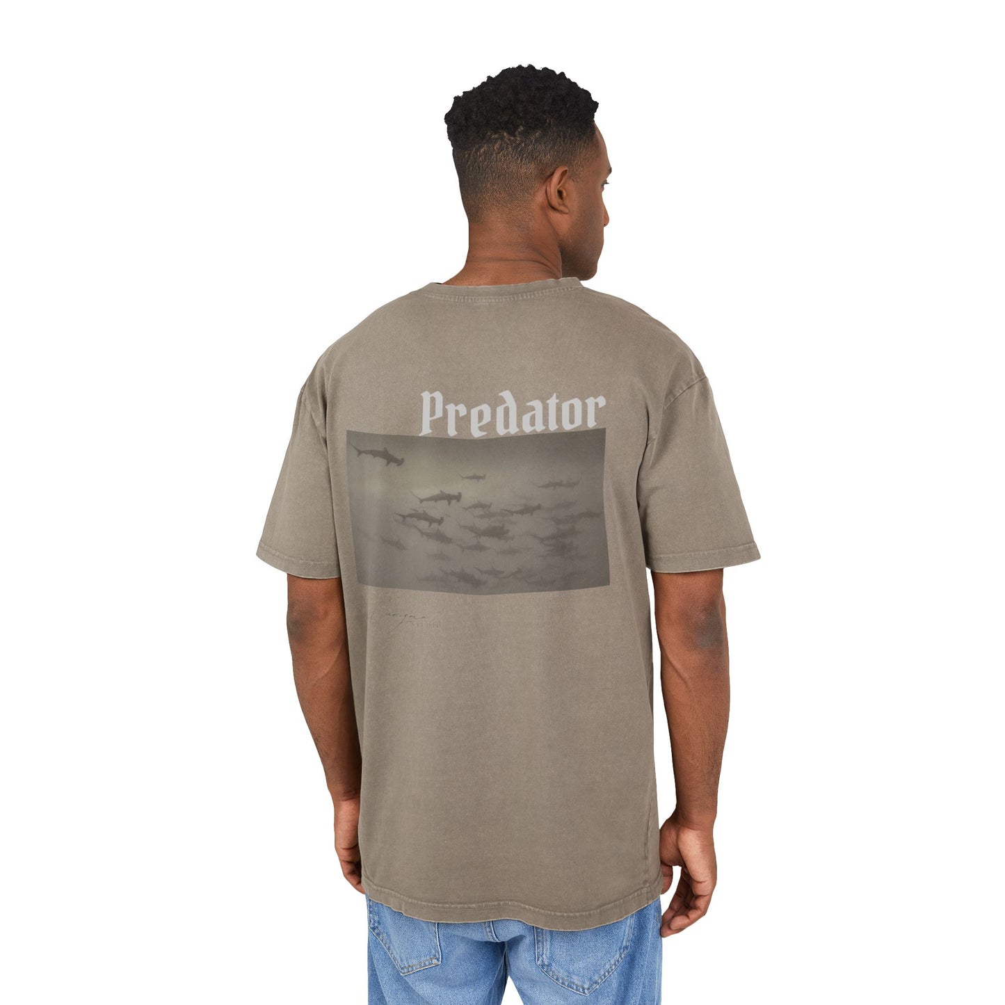 Predator Oversized Unisex Acid Wash Shirt