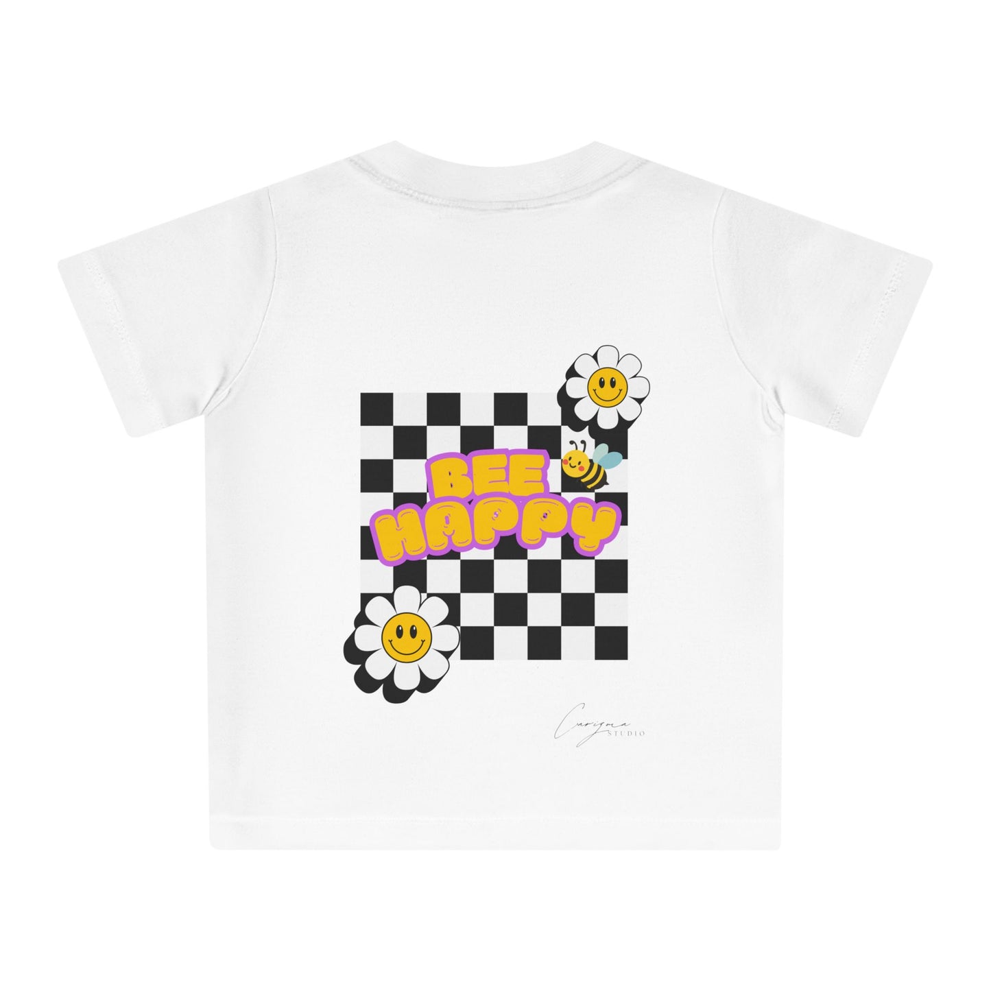 Bee Happy Backprint Kids Shirt