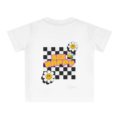 Bee Happy Backprint Kids Shirt