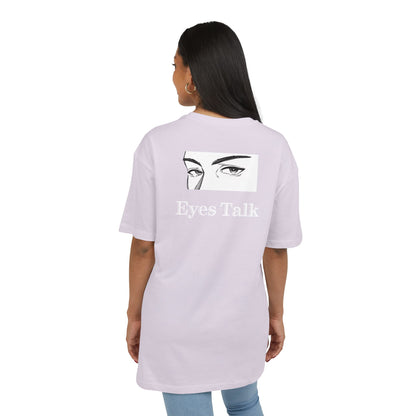 Eyes Talk Oversized Tee  Backprint Shirt
