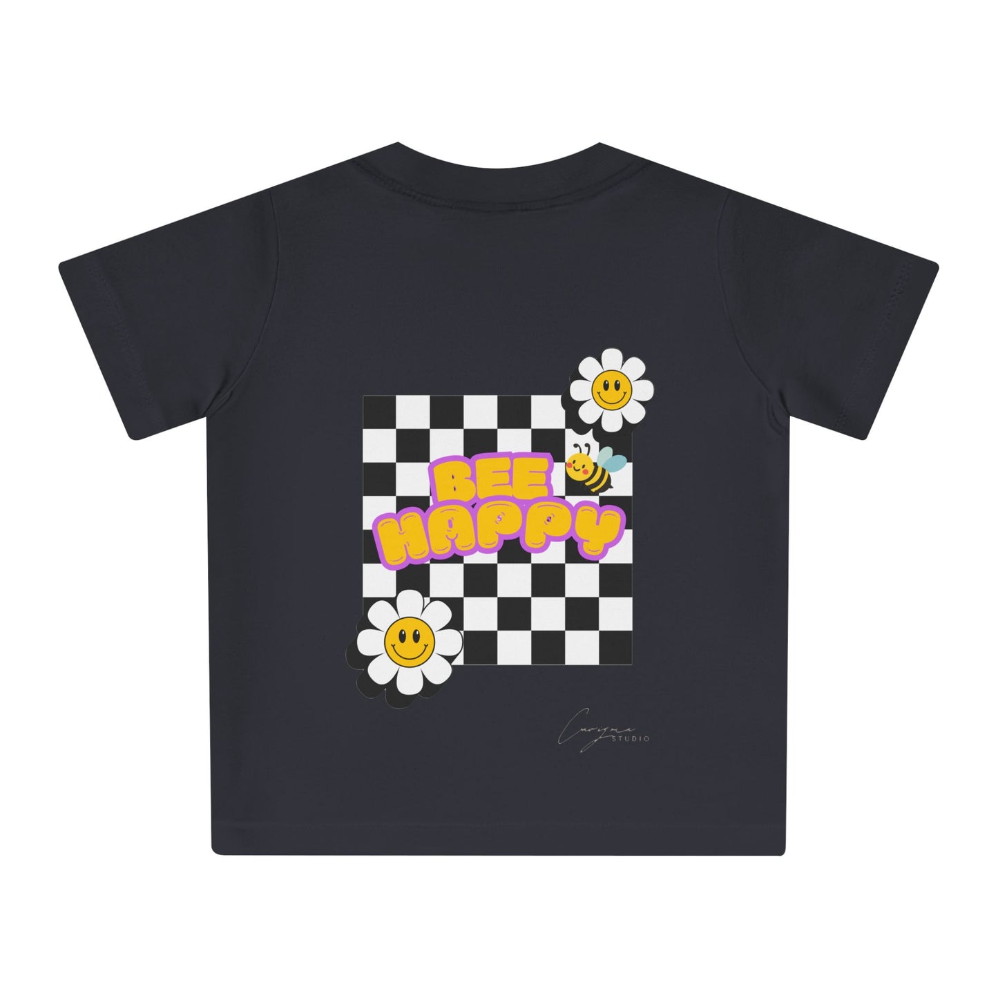 Bee Happy Backprint Kids Shirt