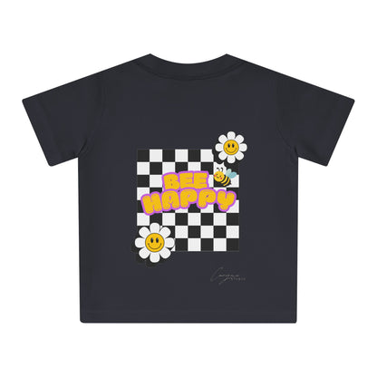Bee Happy Backprint Kids Shirt