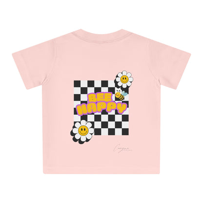 Bee Happy Backprint Kids Shirt