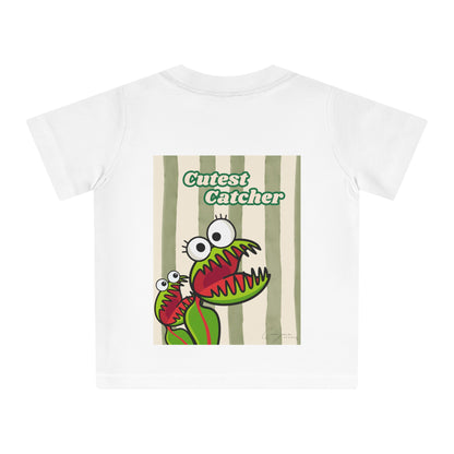 Cutest Catcher  Backprint Kids Shirt