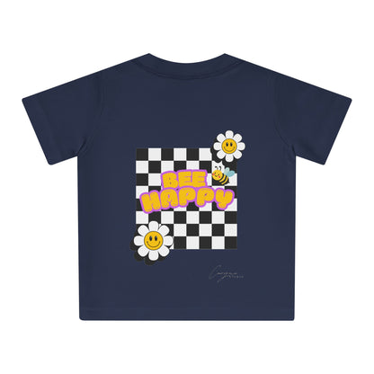 Bee Happy Backprint Kids Shirt