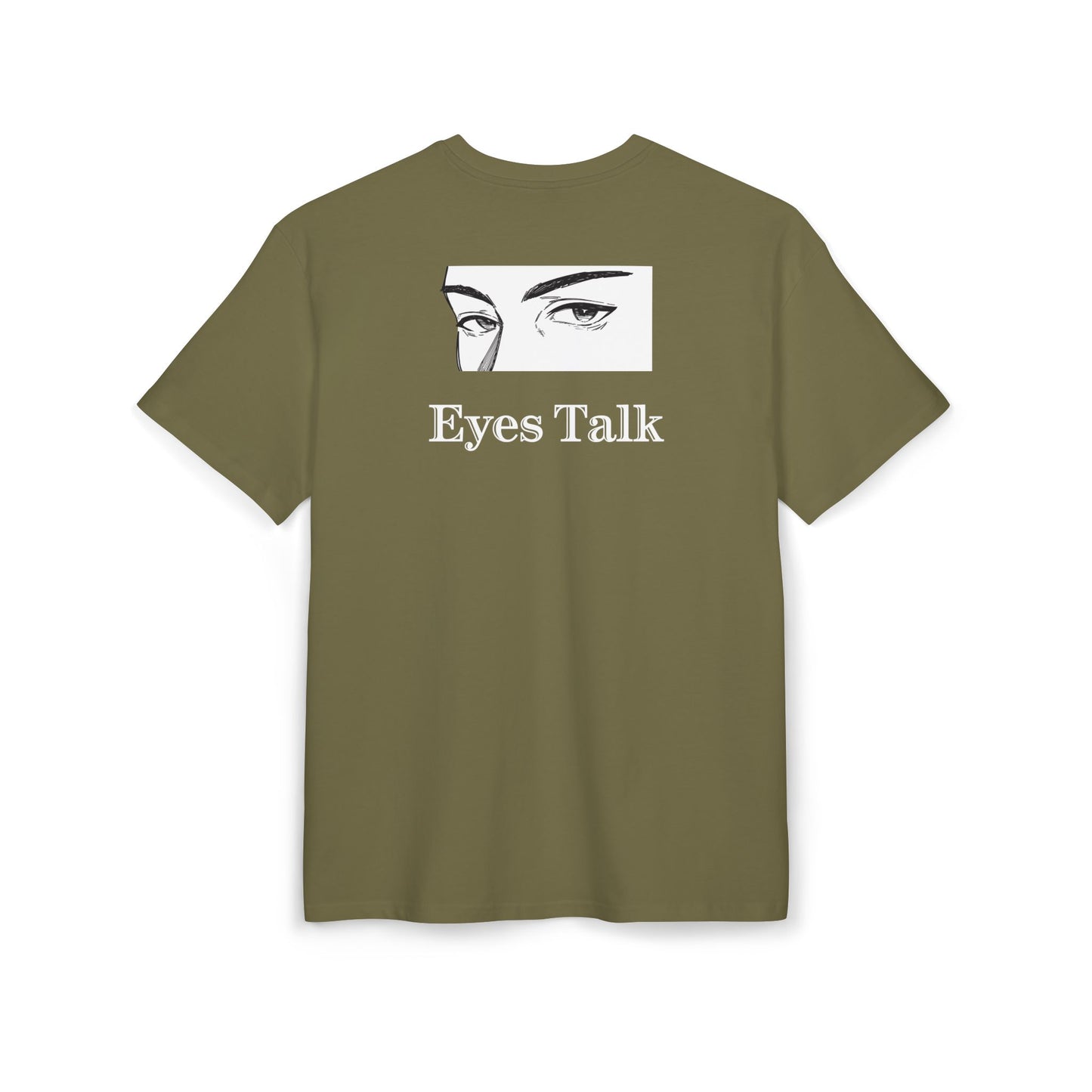 Eyes Talk Oversized Tee  Backprint Shirt