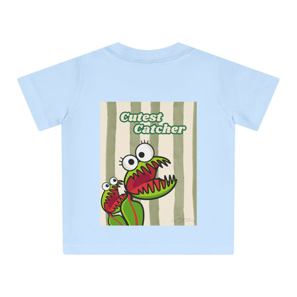 Cutest Catcher  Backprint Kids Shirt