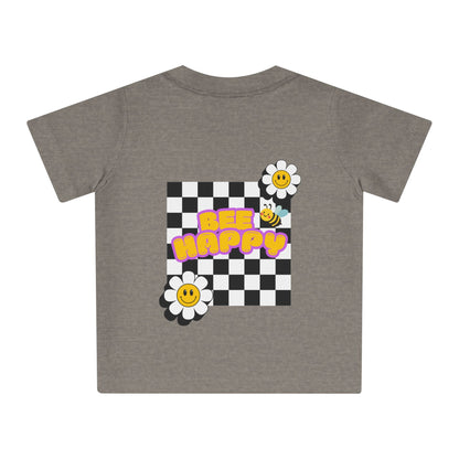Bee Happy Backprint Kids Shirt