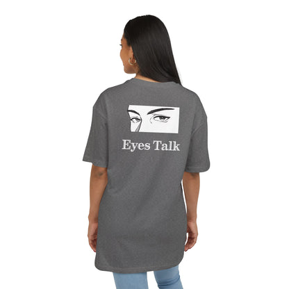 Eyes Talk Oversized Tee  Backprint Shirt