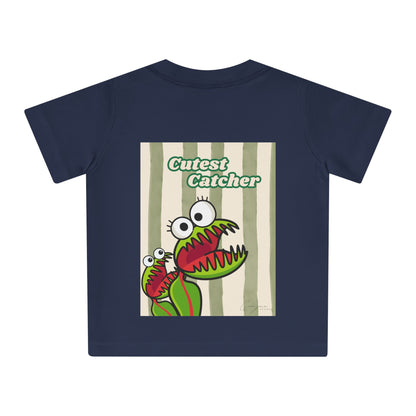 Cutest Catcher  Backprint Kids Shirt