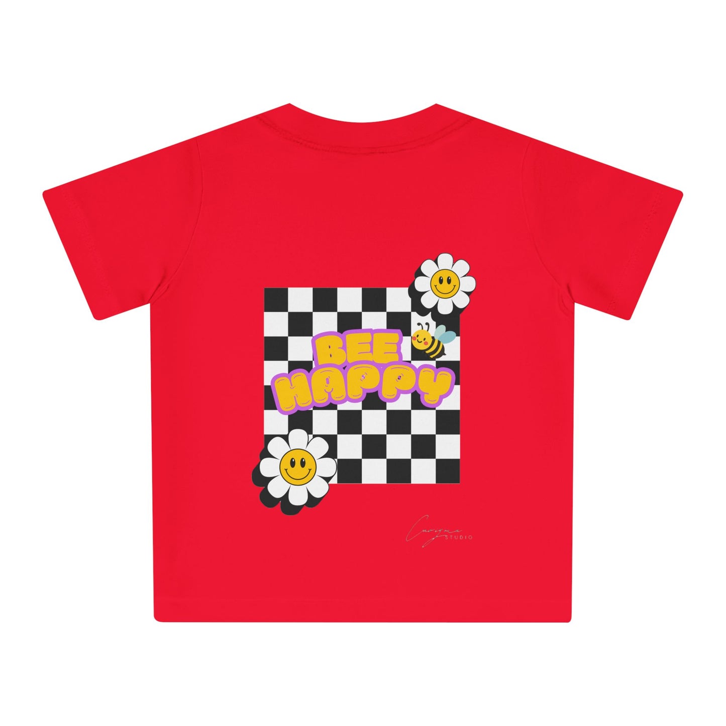 Bee Happy Backprint Kids Shirt