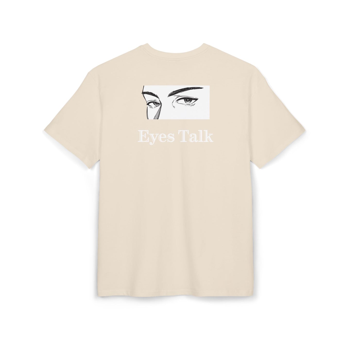 Eyes Talk Oversized Tee  Backprint Shirt