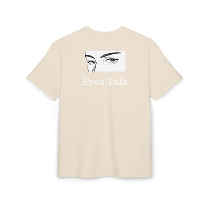 Eyes Talk Oversized Tee  Backprint Shirt