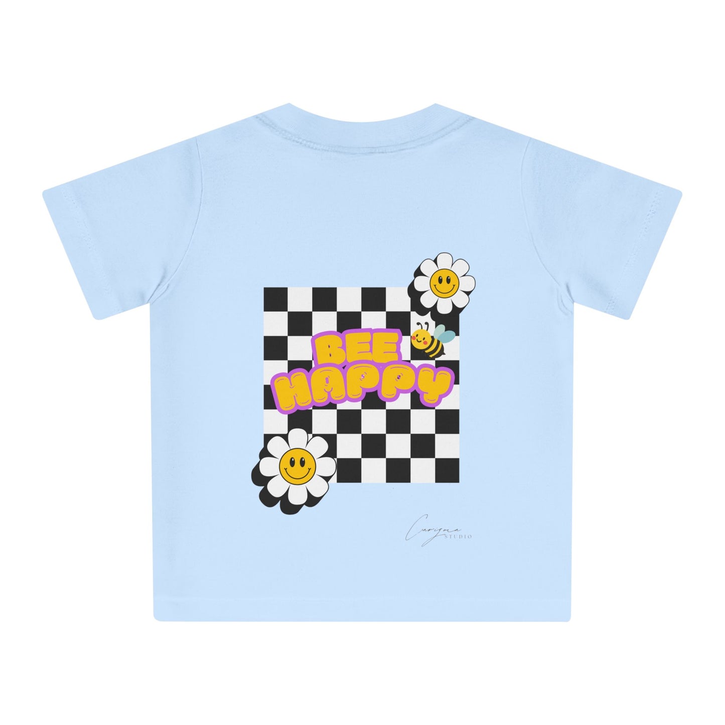 Bee Happy Backprint Kids Shirt