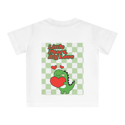 Little Heart Dino Backprint Shirt