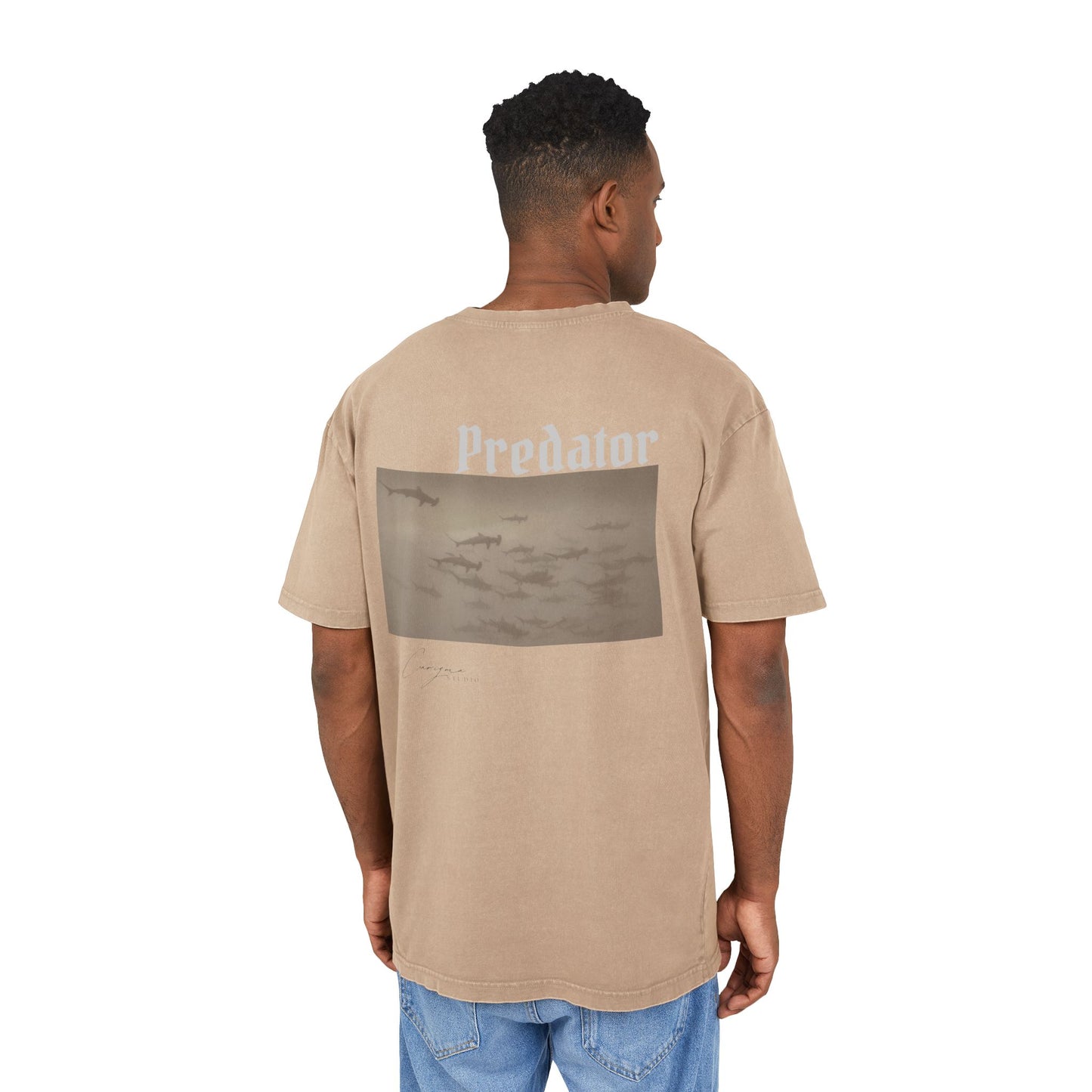 Predator Oversized Unisex Acid Wash Shirt